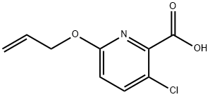 3-chloro-6-(prop-2-en-1-yloxy)pyridine-2-carboxylic acid Struktur