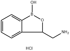 3-(氨基甲基)苯并[C][1,2]草酰氧-1(3H)-醇盐酸盐, 1093642-78-4, 结构式
