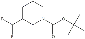 tert-butyl 3-(difluoromethyl)piperidine-1-carboxylate,1093759-70-6,结构式