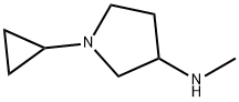 1-cyclopropyl-N-methylpyrrolidin-3-amine Structure