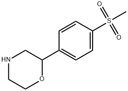 2-(4-methanesulfonylphenyl)morpholine Structure