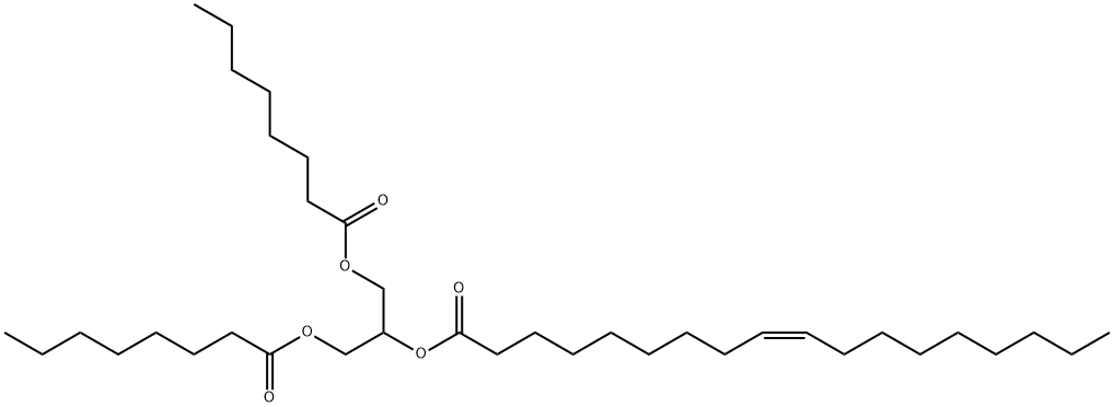 1,3-Dioctanoyl-2-Oleoyl-rac-glycerol Structure