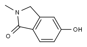 5-hydroxy-2-methyl-2,3-dihydro-1H-isoindol-1-one 化学構造式