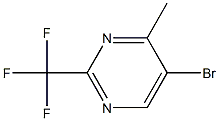 5-bromo-4-methyl-2-(trifluoromethyl)pyrimidine Struktur