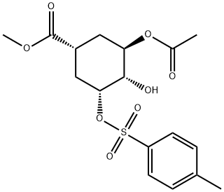 methyl (1R,3R,4S,5R)-3-acetoxy-4-hydroxy-5-(tosyloxy)cyclohexane-1-carboxylate,1104200-22-7,结构式