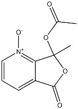 7-(acetyloxy)-7-methyl-5-oxo-5H,7H-furo[3,4-b]pyridin-1-ium-1-olate Struktur