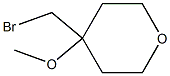 4-(bromomethyl)-4-methoxytetrahydro-2H-pyran Struktur