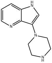 3-(piperazin-1-yl)-1H-pyrrolo[3,2-b]pyridine,1116136-52-7,结构式