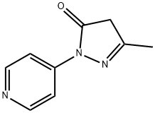 3-methyl-1-(pyridin-4-yl)-4,5-dihydro-1H-pyrazol-5-one 化学構造式
