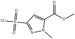 methyl 3-(chlorosulfonyl)-1-methyl-1H-pyrazole-5-carboxylate Structure