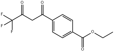 4-(4,4,4-Trifluoro-3-oxo-butyryl)-benzoic acid ethyl ester Structure
