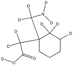 GABAPENTIN-D10 SOLUTION 结构式