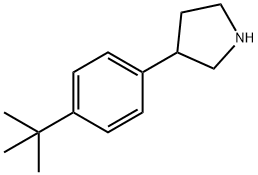 3-(4-tert-butylphenyl)pyrrolidine, 112937-98-1, 结构式
