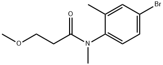 N-(4-bromo-2-methylphenyl)-3-methoxy-N-methylpropanamide Struktur
