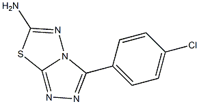 3-(4-氯苯基)-[1,2,4]三唑并[3,4-B][1,3,4]噻二唑-6-胺, 113486-71-8, 结构式