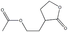 2-(2-oxooxolan-3-yl)ethyl acetate 化学構造式