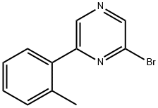 2-Bromo-6-(2-tolyl)pyrazine Struktur