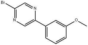 2-Bromo-5-(3-methoxyphenyl)pyrazine Structure