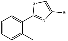 4-Bromo-2-(2-tolyl)thiazole,1142196-32-4,结构式