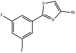 4-Bromo-2-(3,5-difluorophenyl)thiazole 结构式