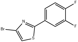 4-Bromo-2-(3,4-difluorophenyl)thiazole 结构式