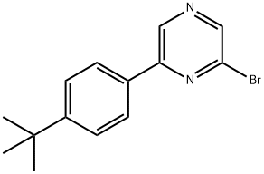 2-Bromo-6-(4-tert-butylphenyl)pyrazine 结构式
