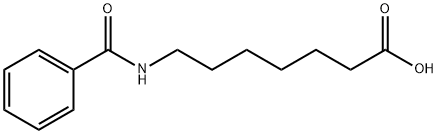 N-苯甲酰基-7-氨基庚酸, 1149-15-1, 结构式