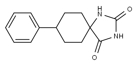 8-苯基-1,3-二氮杂螺[4.5]癸烷-2,4-二酮 结构式