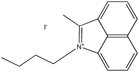 1-butyl-2-methylbenzo[cd]indol-1-ium iodide Struktur