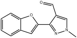 3-(1-benzofuran-2-yl)-1-methyl-1H-pyrazole-4-carbaldehyde Structure