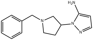 1-(1-苯甲基吡咯烷-3-基)-1H-吡唑-5-胺,1152544-66-5,结构式