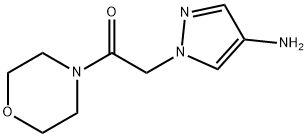 2-(4-amino-1H-pyrazol-1-yl)-1-(morpholin-4-yl)ethan-1-one 结构式