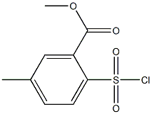 methyl 2-(chlorosulfonyl)-5-methylbenzoate Struktur