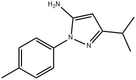 1-(4-methylphenyl)-3-(propan-2-yl)-1H-pyrazol-5-amine Struktur