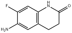 6-amino-7-fluoro-1,2,3,4-tetrahydroquinolin-2-one, 1155000-06-8, 结构式