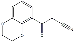 3-(2,3-dihydro-1,4-benzodioxin-5-yl)-3-oxopropanenitrile Struktur