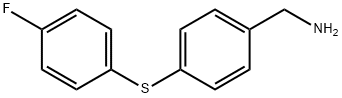 {4-[(4-fluorophenyl)sulfanyl]phenyl}methanamine Structure