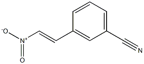 3-(2-硝基乙烯基)苯甲腈,115665-97-9,结构式