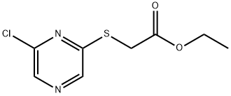 2-[(6-氯吡嗪-2-基)硫烷基]乙酸乙酯 结构式