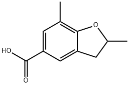 5-Benzofurancarboxylic acid, 2,3-dihydro-2,7-dimethyl- Structure