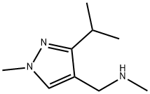 methyl({[1-methyl-3-(propan-2-yl)-1H-pyrazol-4-yl]methyl})amine Struktur