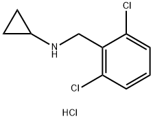 N-[(2,6-dichlorophenyl)methyl]cyclopropanamine hydrochloride Structure
