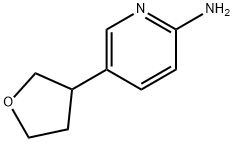 2-Amino-5-(tetrahydrofuran-3-yl)pyridine Struktur