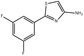 4-Amino-2-(3,5-difluorophenyl)thiazole 结构式