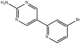 4-Bromo-2-(2-amino-5-pyrimidyl)pyridine Struktur