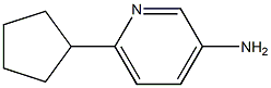 3-AMINO-6-CYCLOPENTYLPYRIDINE Struktur