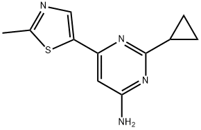 4-Amino-6-(2-methyl-5-thiazolyl)-2-cyclopropylpyrimidine|