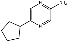 2-Amino-5-(cyclopentyl)pyrazine Struktur