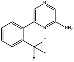 2-Amino-6-(2-trifluoromethylphenyl)pyrazine Struktur