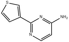 4-Amino-2-(3-thienyl)pyrimidine Struktur